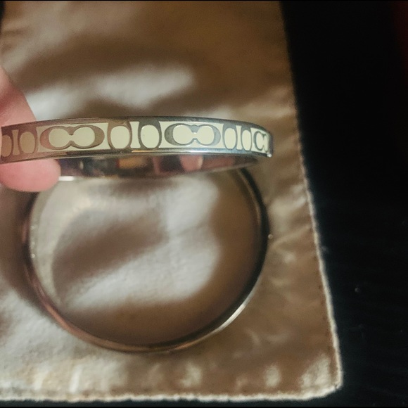 Coach white enamel bangle - Picture 3 of 4